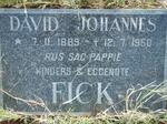 FICK David Johannes 1889-1950