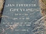 GREYLING Jan Frederik 1922-1989