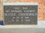 GROENEWALD Hester 1916-1992