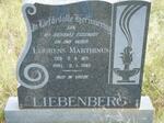 LIEBENBERG Lourens Marthinus 1871-1965