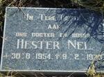 NEL Hester 1954-1973