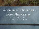 NIEKERK Joshua Joseph, van 1917-1996