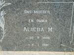 ? Alieda M. 1906-1981