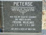 PIETERSE Frederik Wilhelmus 1911-1981