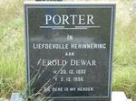 PORTER Erold Dewar 1932-1995