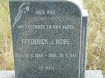 ROSS Frederick J. 1888-1961