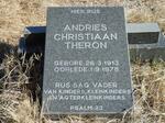 THERON Andries Christiaan 1913-1978