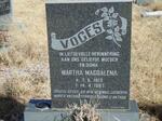 VOGES Martha Magdalena 1913-1997