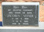 VISSER Jacobus 1899-1983