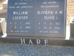 HARE William Lockyer 1918-1988 & Oliviera A.M. 1921-1996