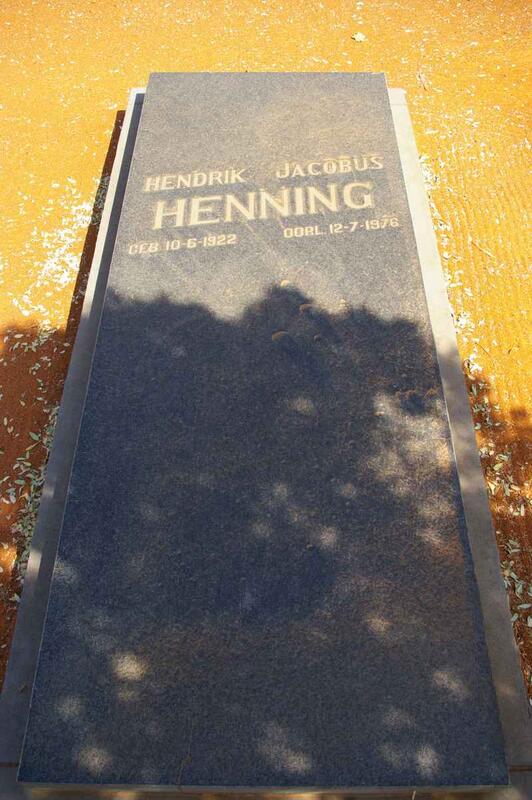 HENNING Hendrik Jacobus 1922-1976