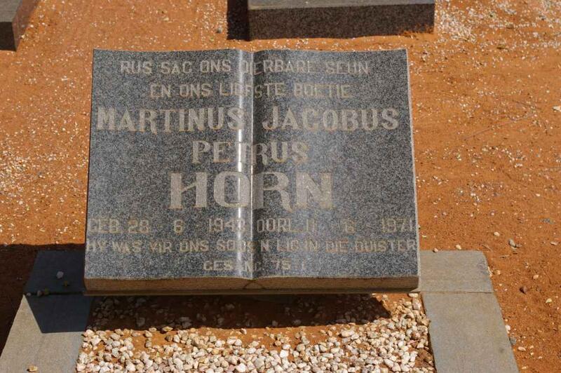 HORN Marthinus Jacobus Petrus 1943-1971