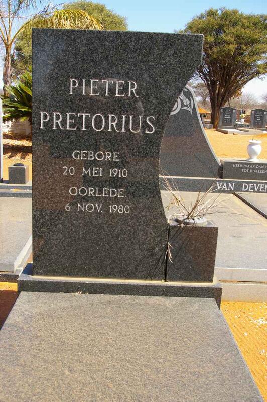 PRETORIUS Pieter 1910-1980