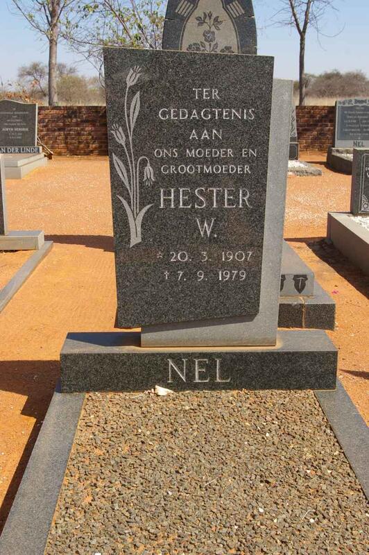 NEL Hester W. 1907-1979