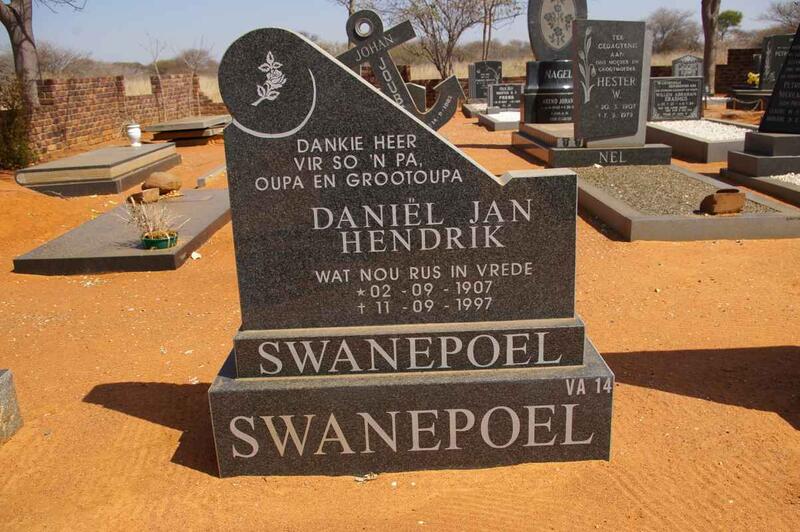 SWANEPOEL Daniël Jan Hendrik 1907-1997