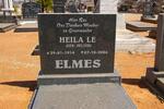 ELMES Heila Le nee PELSER 1914-2006