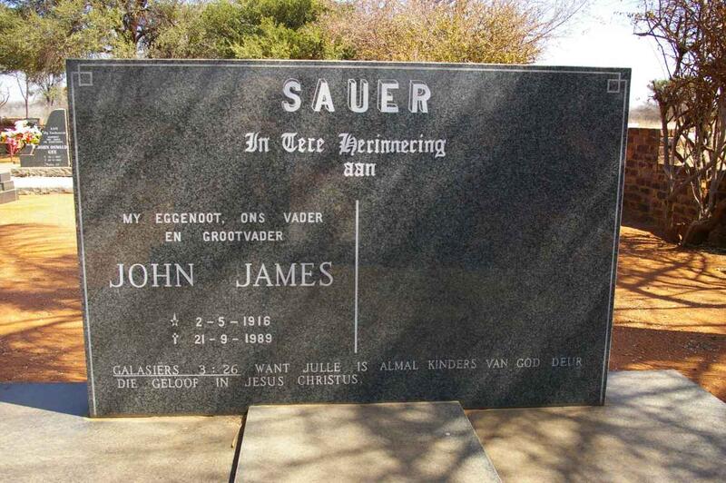 SAUER John James 1916-1989