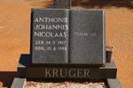 KRUGER Anthonie Johannes Nicolaas 1917-1988