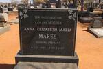 MAREE Anna Elizabeth Maria nee DYKMAN 1897-1987