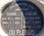 PLESSIS Cornie, du 1894-1958 & Adeline GREYLING 1894-1968