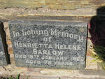 BARLOW Henrietta Helene -1962