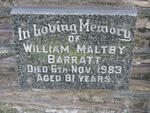 BARRATT William Maltby -1983