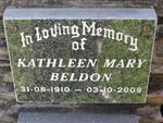 BELDON Kathleen Mary 1910-2009