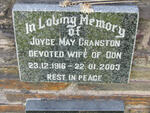 CRANSTON Joyce May 1916-2003