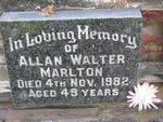 MARLTON Allan Walter -1982
