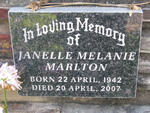 MARLTON Janelle Melanie 1942-2007