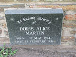 MARTIN Doris Alice 1904-1996