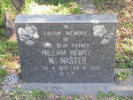 Mc MASTER William Henry 1892-1958