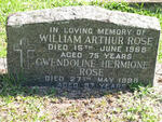 ROSE William Arthur -1968 & Gwendoline Hermione -1998