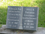 LOGGENBERG J.H. -1967 & Joyce B. FAULKNER previously LOGGENBERG 1913-1998