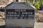 BURGER Maria C. 1869-1942