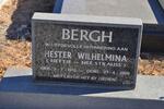 BERGH Hester Wilhelmina nee STRAUSS 1912-2000