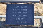 KIHN Mary nee GILCHRIST 1900-1979