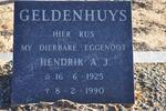GELDENHUYS Hendrik A.J. 1925-1990