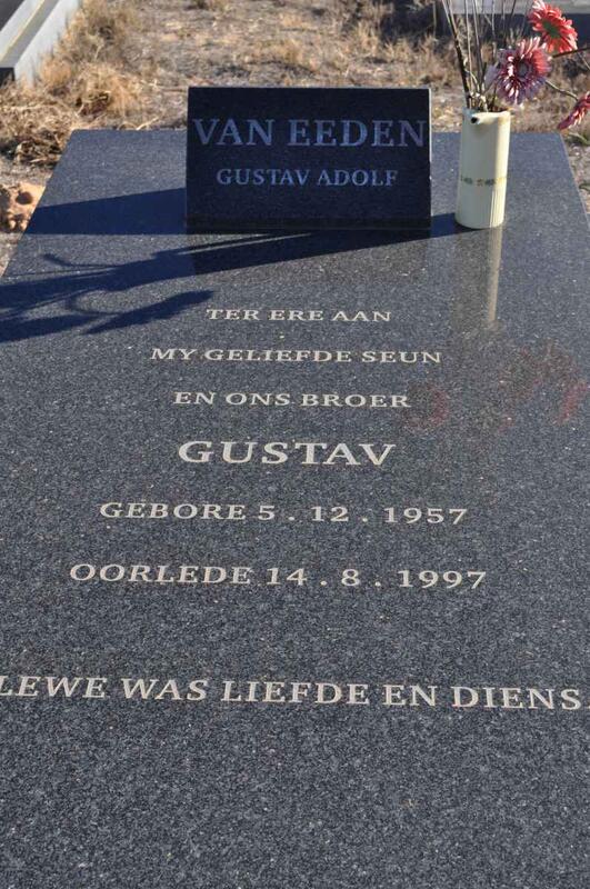 EEDEN Gustav Adolf, van 1957-1997