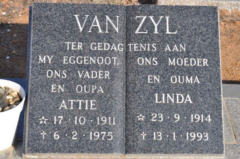 ZYL Attie, van 1911-1975 & Linda 1914-1993
