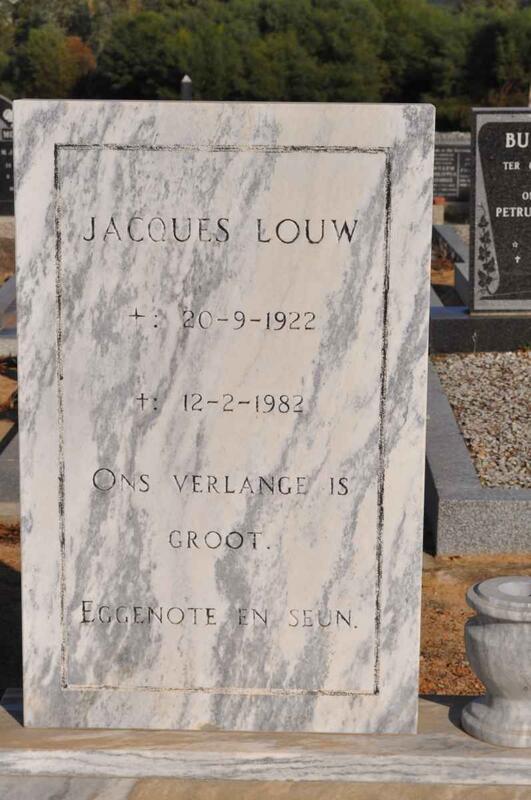 LOUW Jacques 1922-1982