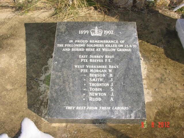 6. Memorial - British Soldiers killed in action - Battle of Willow Grange_2