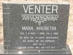 VENTER Maria Magrietha 1925-1985