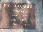 JACOBS P.S. 1893-1926
