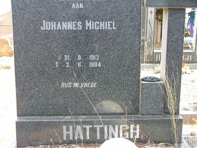 HATTINGH Johannes Michiel 1912-1984