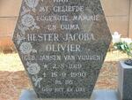 OLIVIER Hester Jacoba nee JANSEN VAN VUUREN 1919-1990