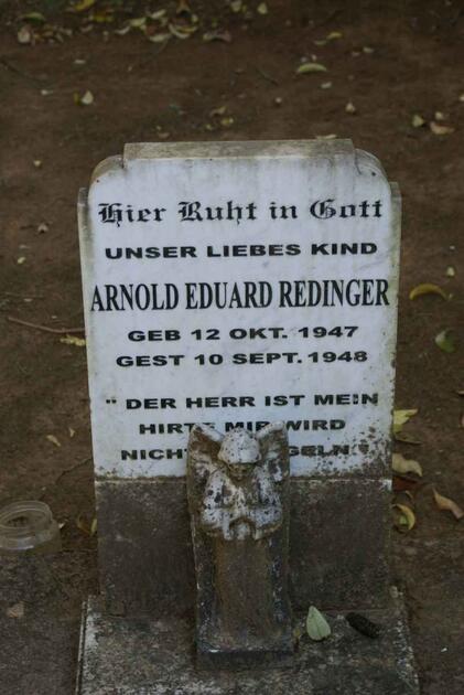 REDINGER Arnold Eduard 1947-1948
