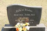TORLAGE Bertha nee DUVEL 1904-1976