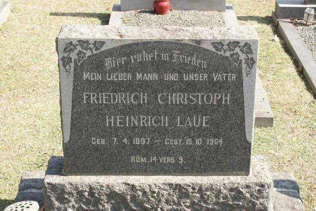 LAUE Friedrich Christoph Heinrich 1897-1964