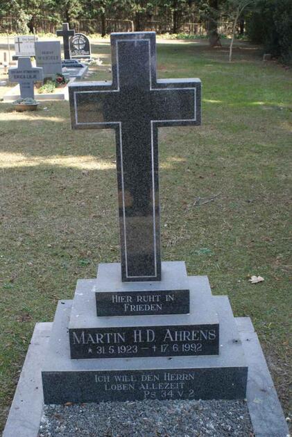 AHRENS Martin H.D. 1923-1992